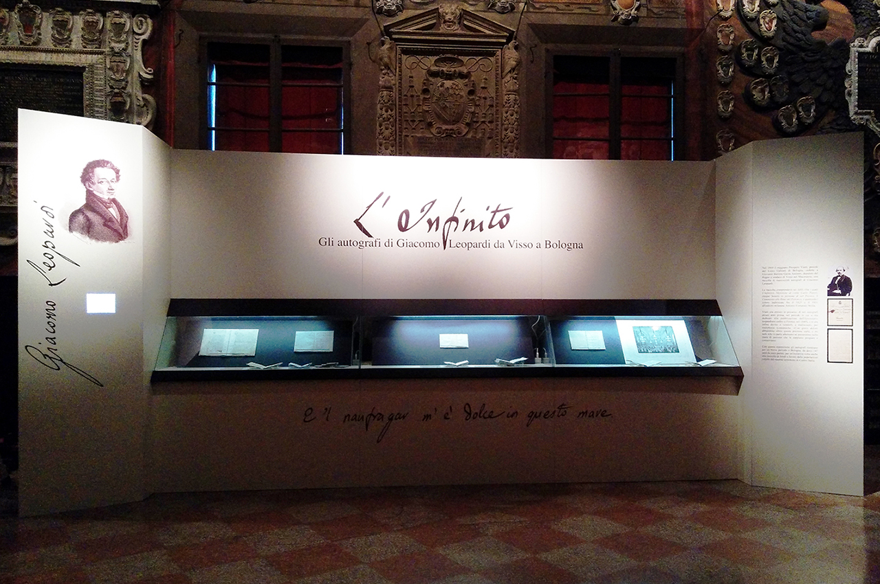 “L’Infinito. Gli autografi di Giacomo Leopardi da Visso a Bologna” / Biblioteca dell’Archiginnasio